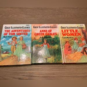 Great Illustrated Classics Hardcover Book Bundle